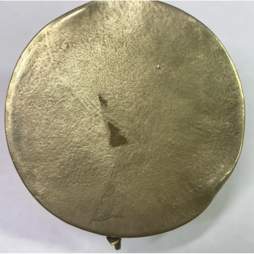 Rare Antique Hand Made Solid Brass Cricket‎ Trinket Box Needs Polishing 3